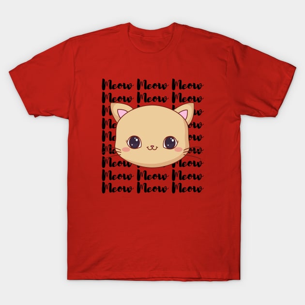 Cute Cat T-Shirt by François Belchior